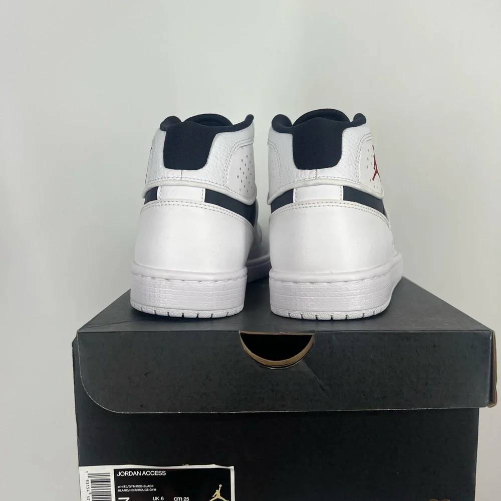 Nike Air Jordan Access White Black Shoes Size 7 - Picture 4 of 5